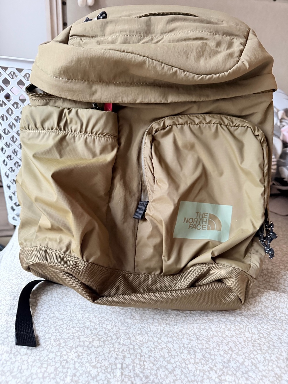 The North Face Tan Everyday Daypack with Front Pockets